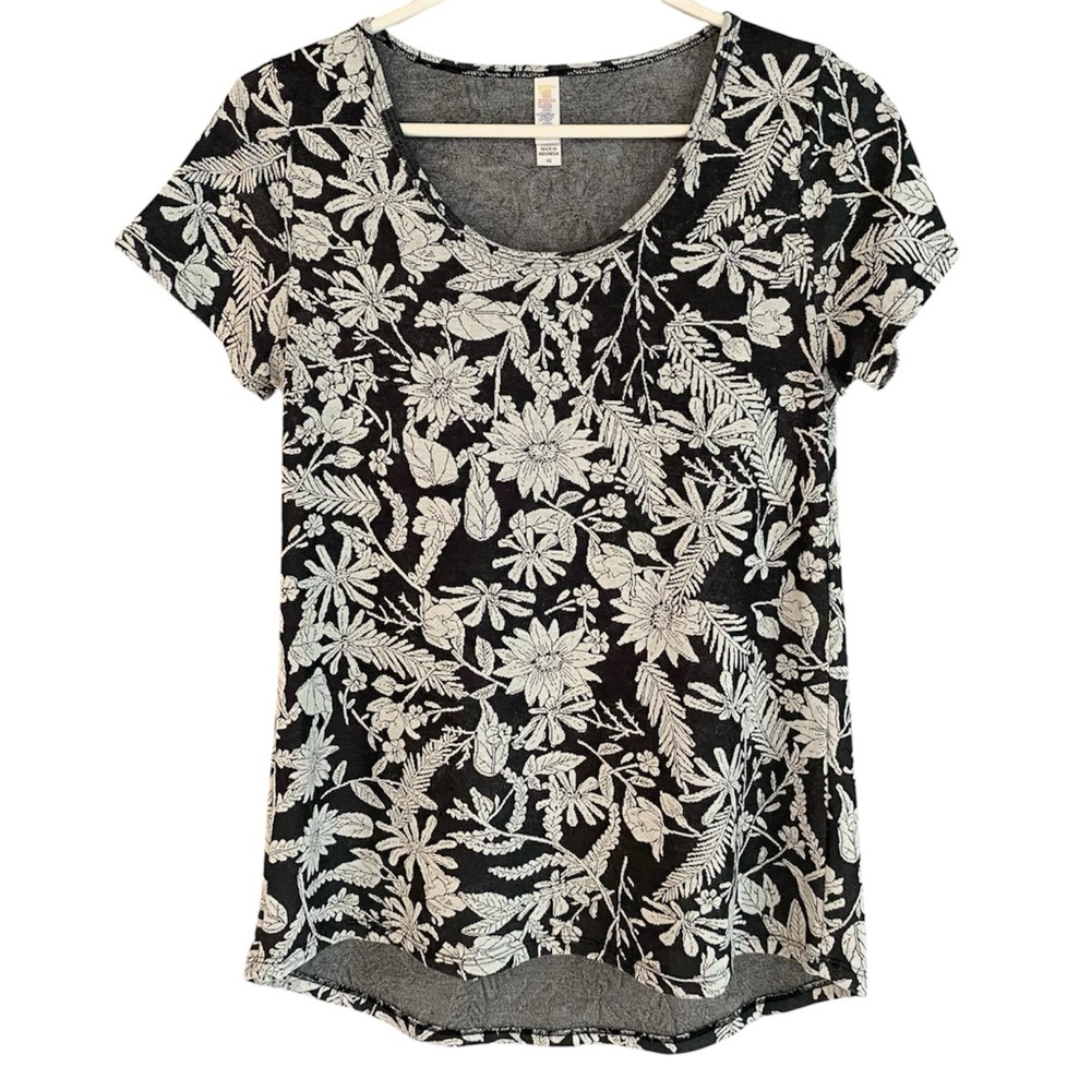 LULAROE Floral High-Low Tee